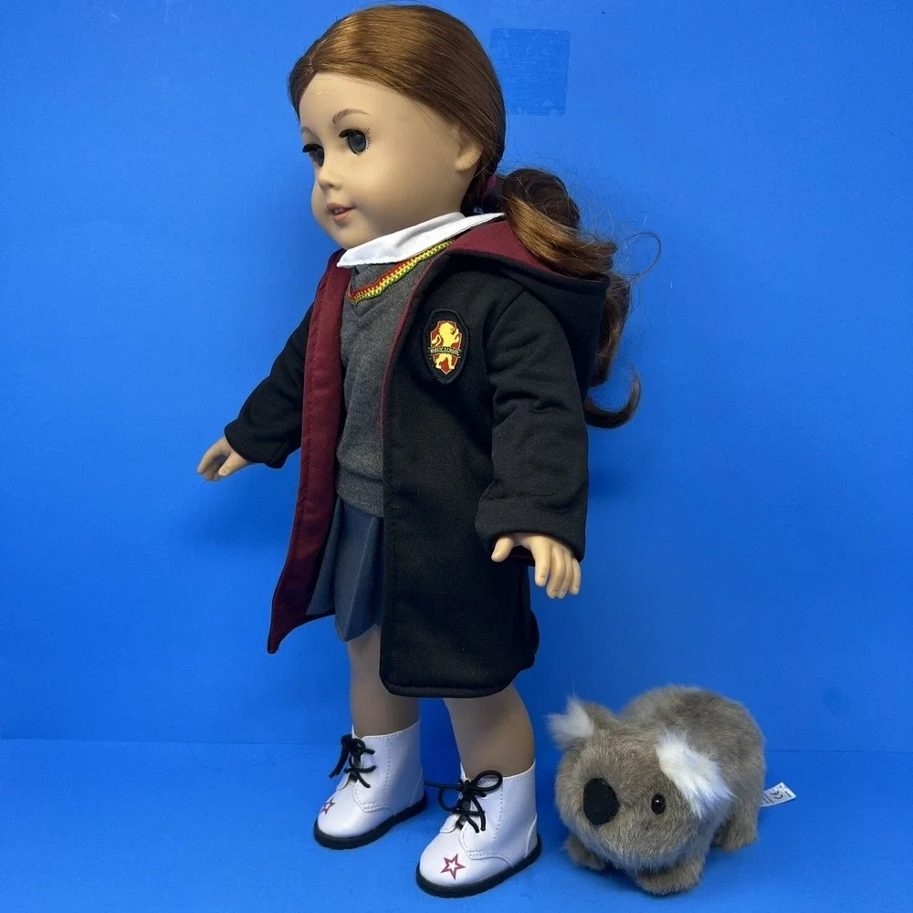 American Girl Doll Hogwarts Uniform Inspired Outfit w Koala Bear Harry Potter